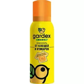 Средство от клещей и комаров на одежду GARDEX BABY аэрозоль 100 мл