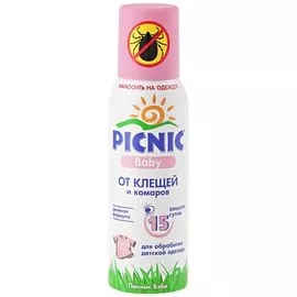 Picnic Бэйби аэрозоль от клещей 125мл