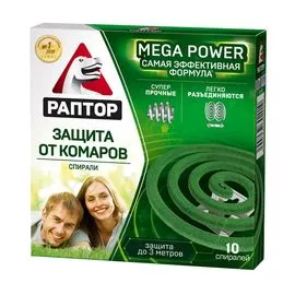 Спираль от комаров РАПТОР  10 шт