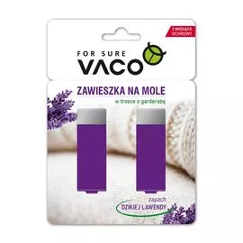 Вешалка с гелем против моли VACO лаванда, 2 шт