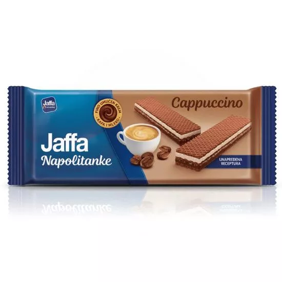 Napolitane JAFFA cu crema cappuccino, 160 g