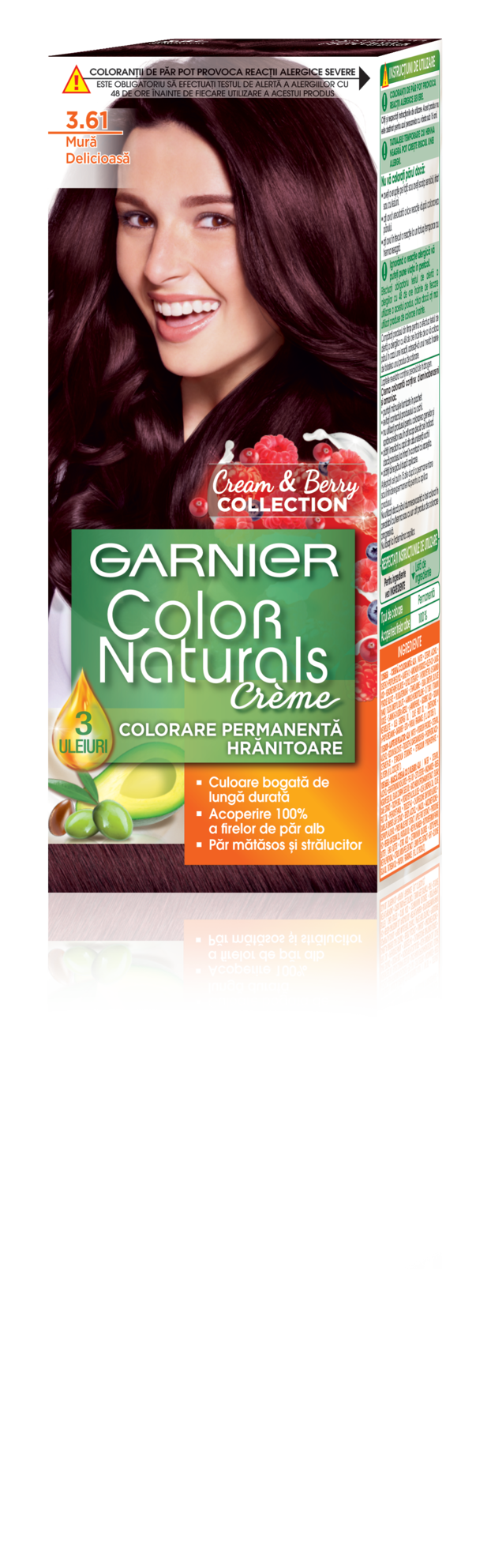 Личная гигиена :: Для волос :: Окрашивание :: Крем-краска для волос GARNIER  Color Naturals, 3.61 Сочная Ежевика, +крем-маска, 112 мл - Чистый Дом ❤️  Интернет-магазин товаров для дома в Молдове