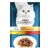 Hrana umeda pentru pisici Gourmet Perle Duo, cu pui si vita, 85 g