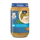 Piure Gerber JUNIOR din peste cu morcov, mazare si galuste 250 g