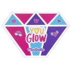 Paleta de machiaj MARTINELIA Super Girl You Glow, in forma de diamant