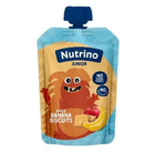 Piure NUTRINO JUNIOR, Mar, Banana, Biscuiti, 180 g