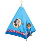 Cort Indian TeePee Bino, albastru, 120x120x150 cm, 2 image