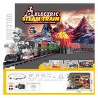 Set tren Vulcan cu cale ferata, 5 vagoane, sunete, lumini, 3 efecte fum, acumulator, ZJA346670, 2 image
