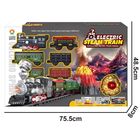 Set tren Vulcan cu cale ferata, 5 vagoane, sunete, lumini, 3 efecte fum, acumulator, ZJA346670