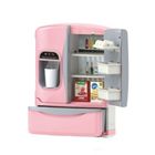 Jucarie Frigider MEY LIAN SHENG LS820C72-2, roz, cu fum, sunete, lumini si accesorii, ZJA348213, 2 image
