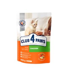 Корм сухой CLUB 4 PAWS Премиум с курицей для котят до 1 года 300 г