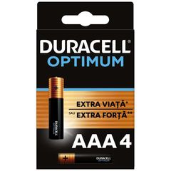 Baterii DURACELL Optimum  AAA 4 buc