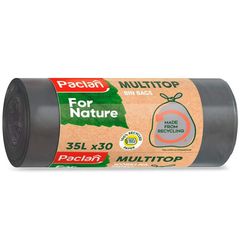 Мешки для мусора PACLAN ECO For Nature, с завязками, 30 шт/35 л
