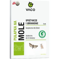 Ловушка VACO ЭКО для пищевой и платяной моли 2 в 1, 2 шт