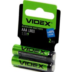 Батарейка щелочная VIDEX LR03/AAA, 2 шт