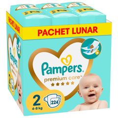 Scutece pentru copii PAMPERS Premium Care Mini №2, 4-8 kg, 224 buc