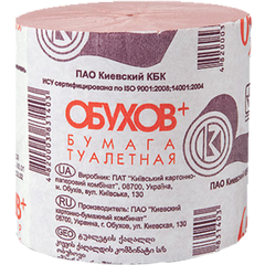 Туалетная бумага ОБУХОВ, 1 слой