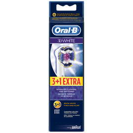 Насадки для электрической зубной щётки ORAL-B 3DWhite, белые, 3+1 шт