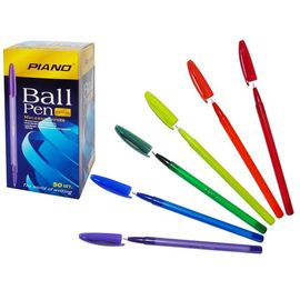 Pix cu bila PIANO PT-1158 albastru corp multicolor 0.7mm 1 buc