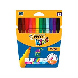 Set carioci lavabile BIC Visa 12 culori