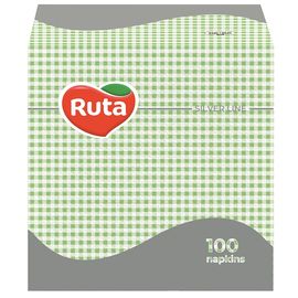 Салфетки кухонные RUTA, 1 слой, зелёные, 100 шт