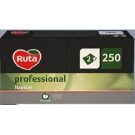 Салфетки RUTA Professional, черные, 2 слоя, 250 шт