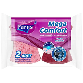 Губки PAREX Mega Comfort, с защитой маникюра, 2 шт