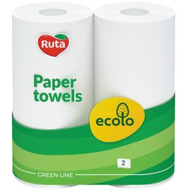 Бумажные полотенца ECOLO 2 слоя 2 шт