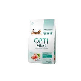 Корм сухой OPTIMEAL, для котят, с курицей, 4 кг