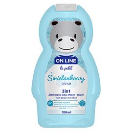 Gel hidratant ON LINE 3in1, pentru copii, crema, 0.35 l