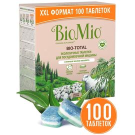 Tablete pentru masina de spalat vase BioMio BIO-TOTAL, eucalipt, 100 buc