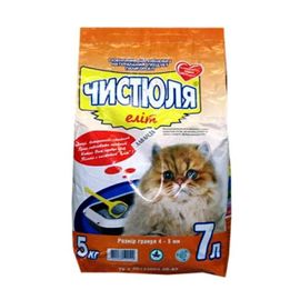 Asternut igienic ЧИСТЮЛЯ Elit pentru pisici 4 - 5 mm, 5 kg