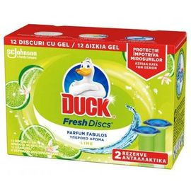 Odorizant gel DUCK rezerve pentru vasul toaletei Lime 36 ml