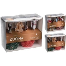 Набор форм для кексов бумажные CUCINA 5 см 100 шт и 20 шпажек