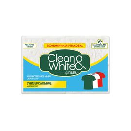 Мыло хозяйственное DURU CLEAN&WHITE Multipurpose, гипоаллергенное, твердое, 120 г, 4 шт