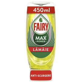 Gel pentru vesela FAIRY Max Power, lamaie, 450 ml