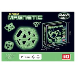 Флуоресцентный магнитный конструктор 14 деталей