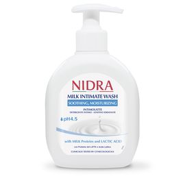 Sapun intim NIDRA Latte pH4.5 hidratant cu dozator, 300 ml