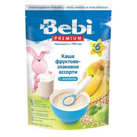Каша молочная Bebi фруктово-злаковое ассорти 200 г