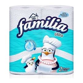 Бумажные полотенца FAMILIA, 3 слоя, 2 шт