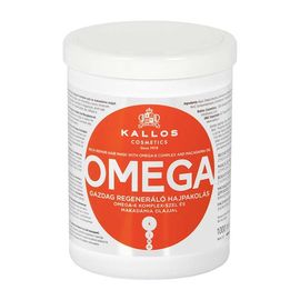 Masca de par KALLOS KJMN, revitalizare, complex omega-6, ulei de macadamia, 1 l