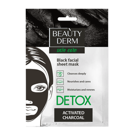 Тканевая маска для лица BEAUTYDERM, Detox, 25 мл