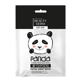 Masca cu folie pentru fata BEAUTYDERM Panda, albitor, 25 ml