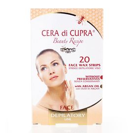 Полоски для депиляции лица Cera di Cupra для чувствительной кожи 20 шт