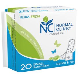 Absorbante igienice zilnice Normal Clinic Cotton & Slim, 150 mm, 20 buc