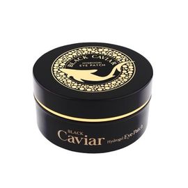 Patch-uri cu hidrogel pentru zona din jurul ochilor, Esfolio Black Caviar Hydrogel Eye Patch, cu extract de caviar, 60 buc