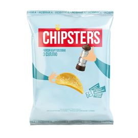 Chipsuri din cartofi CHIPSTERS Flint, cu sare, 100 gr