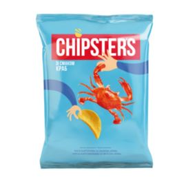 Chipsuri CHIPSTERS Flint, cu gust de crab, 100 gr