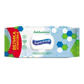Влажные салфетки детские Super Fresh антибактериальные120 шт