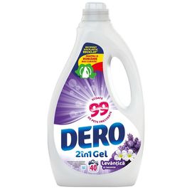 Detergent lichid DERO 2in1, levantica si Iasomie, 2 l